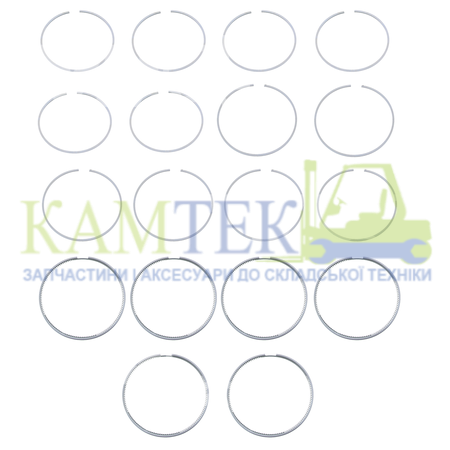 13013-78760-71 Кільця поршневі навантажувача TOYOTA 14Z 0,5