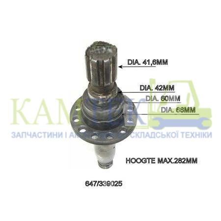 Вал ГДП ВЬIХОДЯЩИЙ 6860 02.00.01 / 6860.1 01.00.02 погрузчика BALKANCAR