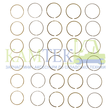 9042500760 Кільця поршневі STD TB45