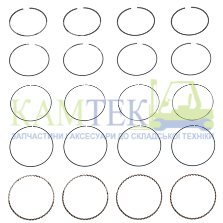 MD195837 Кільця поршневі 1,00 4G63