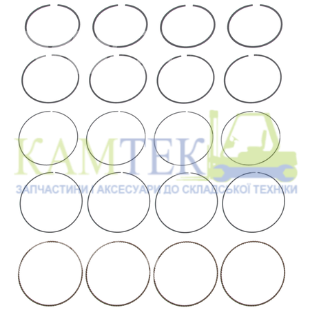 SE272011050B Кільця поршневі двигуна 1.00 4G64